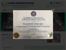 Tablet Screenshot of fathimadermadenthospital.com